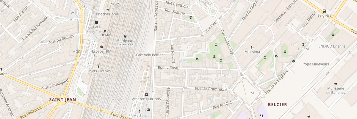 Plan du 12 Rue Rosalie à Bordeaux