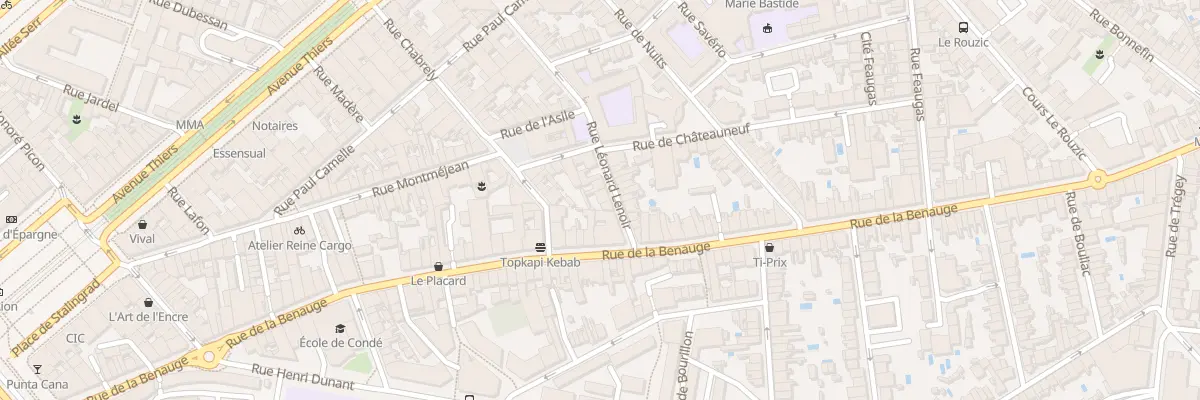 Plan du 29 Rue Léonard Lenoir à Bordeaux