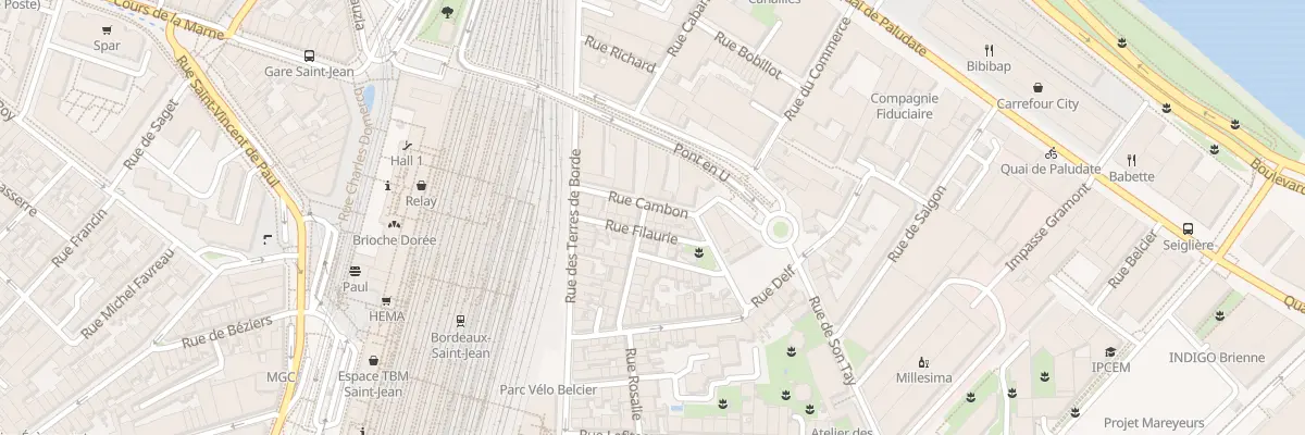 Plan du 11 Rue Cambon à Bordeaux