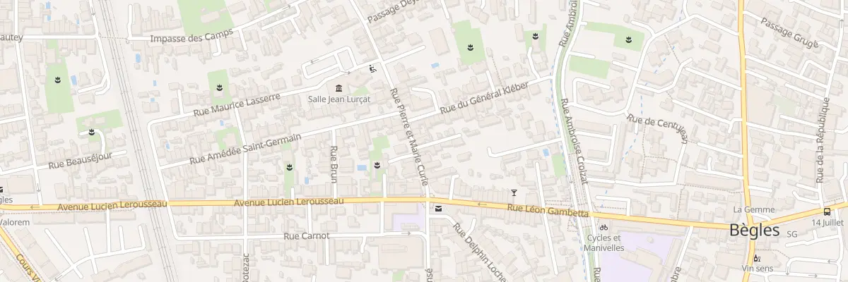 Plan du 7T Rue Pierre Curie à Bègles