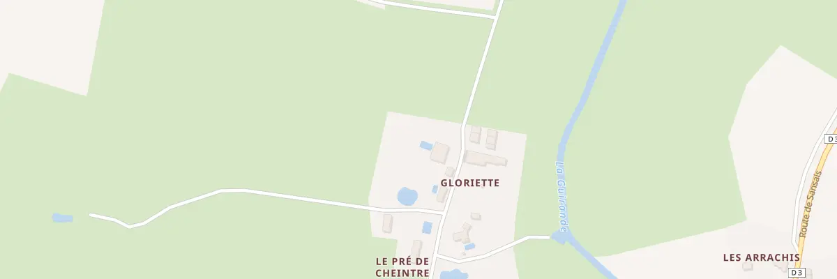 Plan du 5481 Gloriette à Frontenay-Rohan-Rohan