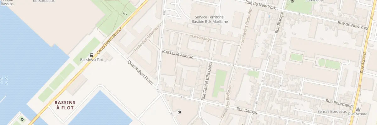 Plan du 36 Rue Lucie Aubrac à Bordeaux