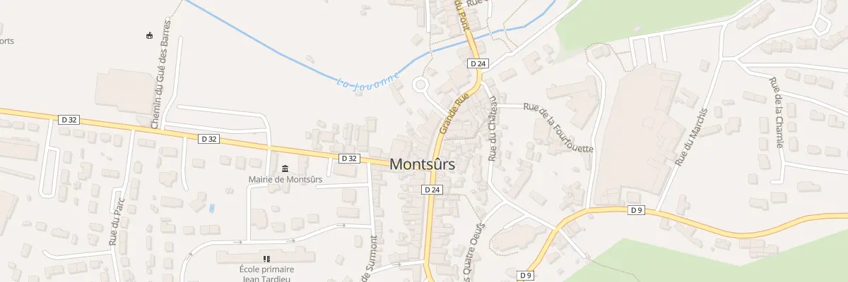 Plan du 20 Grande rue à Montsûrs