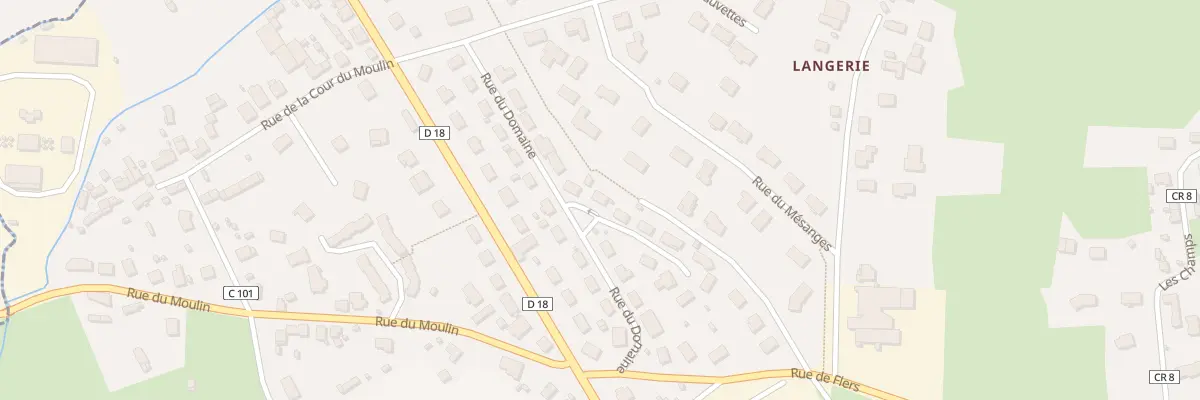 Plan du 23 Rue du Domaine à La Selle-la-Forge