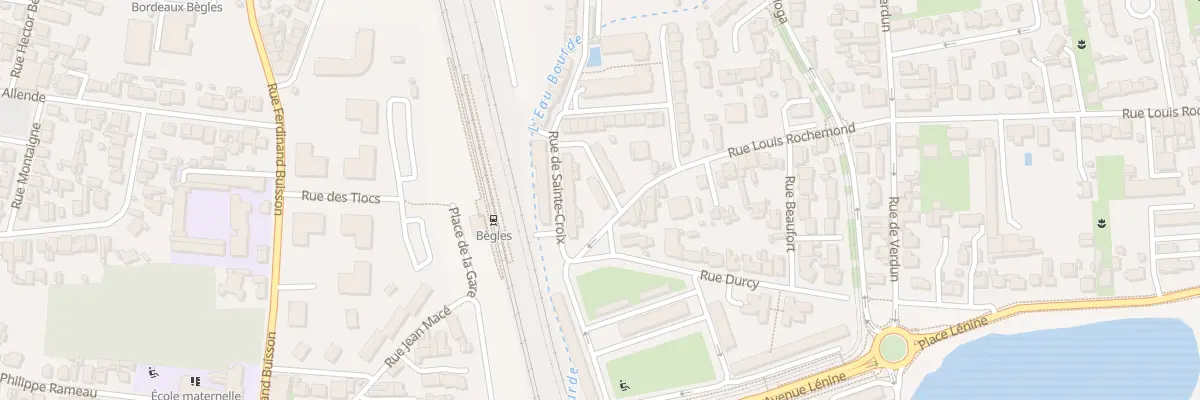 Plan du 1 Rue de l’Eau Bourde à Bègles