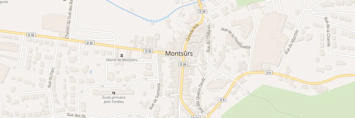 Plan du 28 Grande rue à Montsûrs