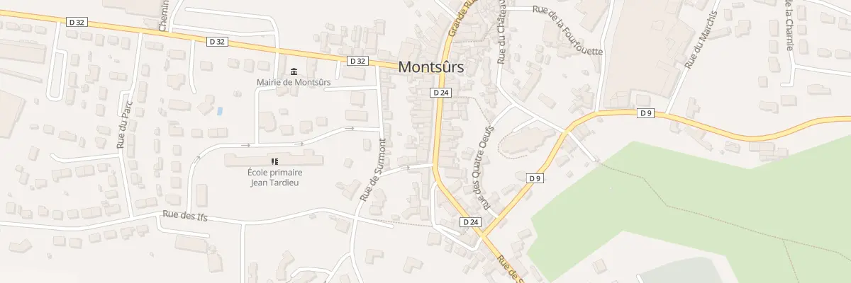 Plan du 48 Grande rue à Montsûrs