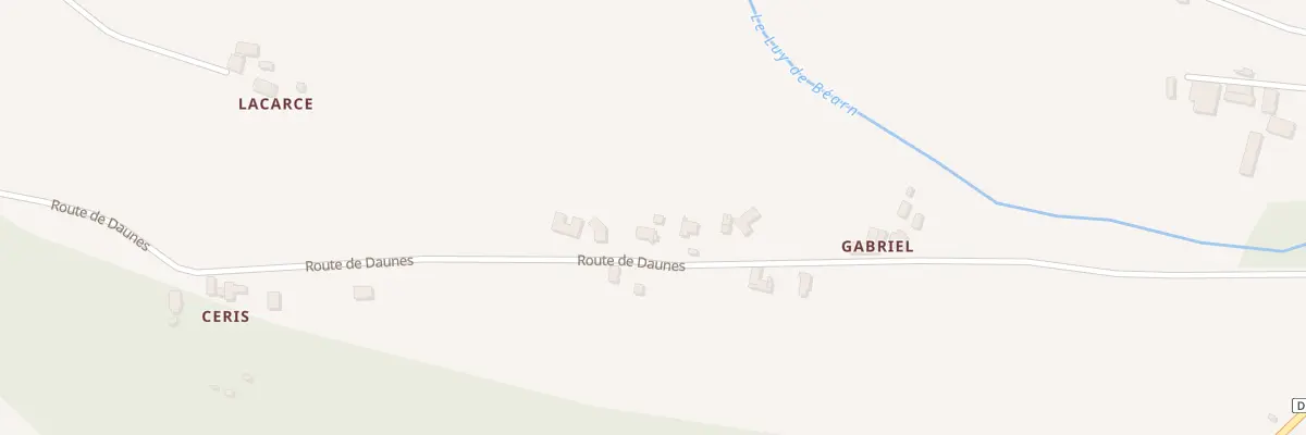 Plan du 557 Rte de Daunes à Morlanne