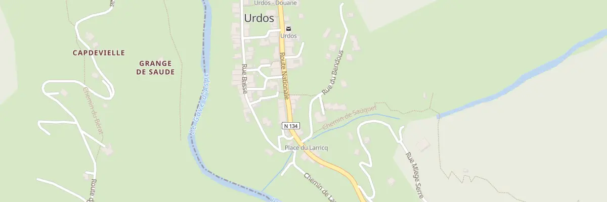 Plan du 31 Rte Nationale à Urdos