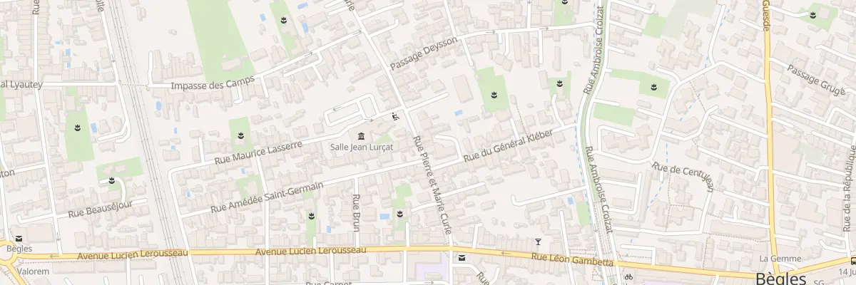 Plan du 19 Rue Pierre Curie à Bègles