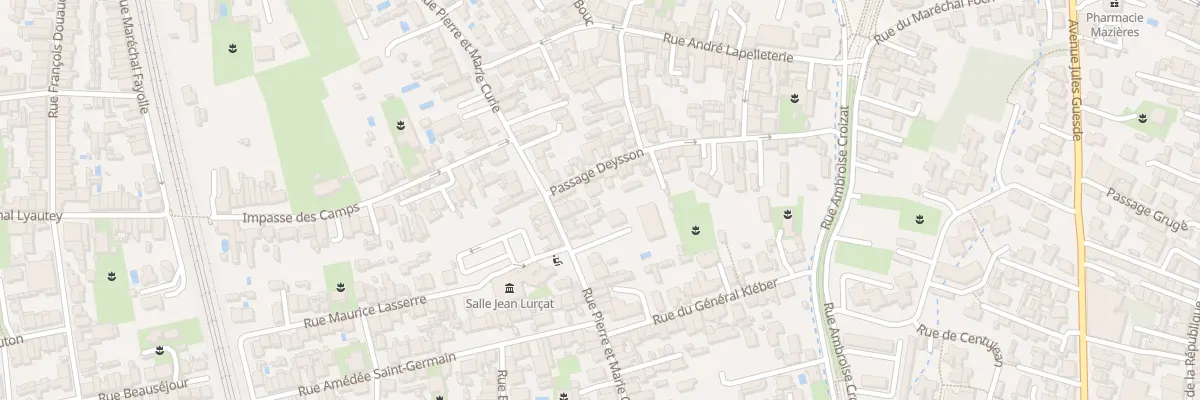 Plan du 29 Rue Pierre Curie à Bègles