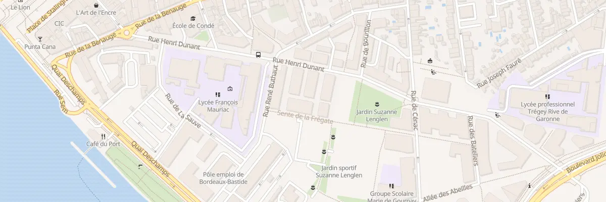 Plan du 6 Sen de la Frégate à Bordeaux
