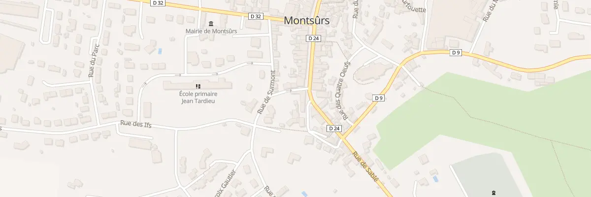 Plan du 56 Grande rue à Montsûrs