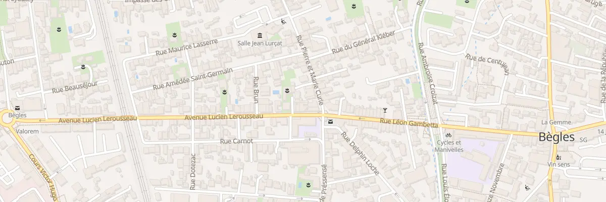 Plan du 2B Rue Pierre Curie à Bègles