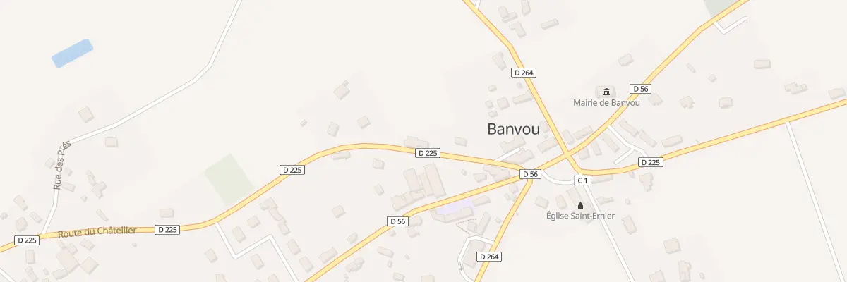 Plan du 12 Rte du Chatellier à Banvou