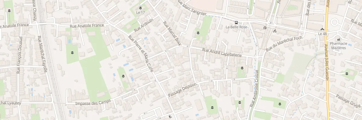 Plan du 10 Rue Julien Belloc à Bègles