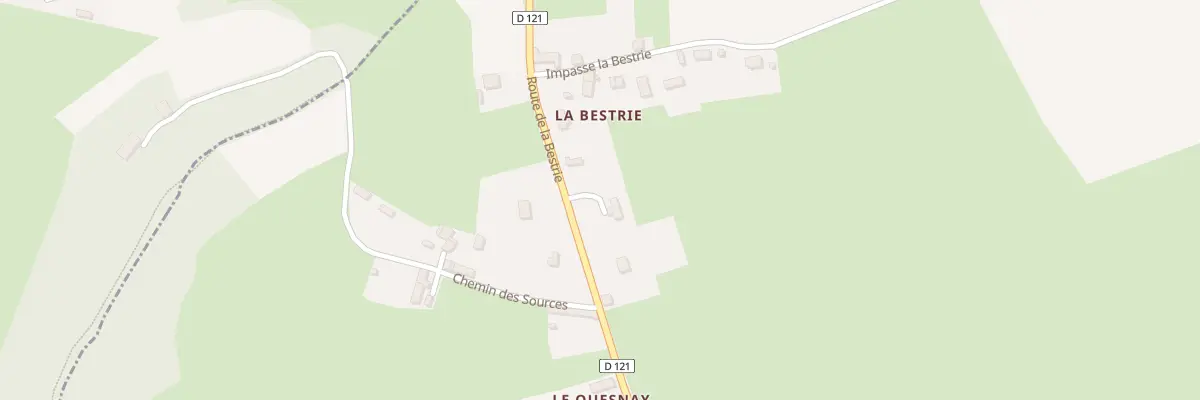 Plan du 6 Rte Le Quesnay Hamars à Thury-Harcourt-le-Hom