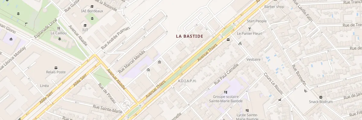 Plan du 104 Av Thiers à Bordeaux