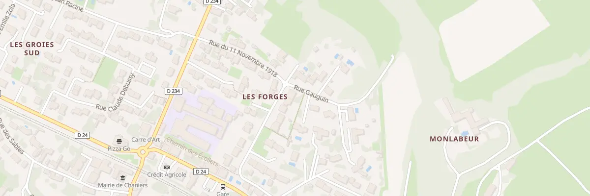 Plan du 24 Rue Léonard de Vinci à Chaniers