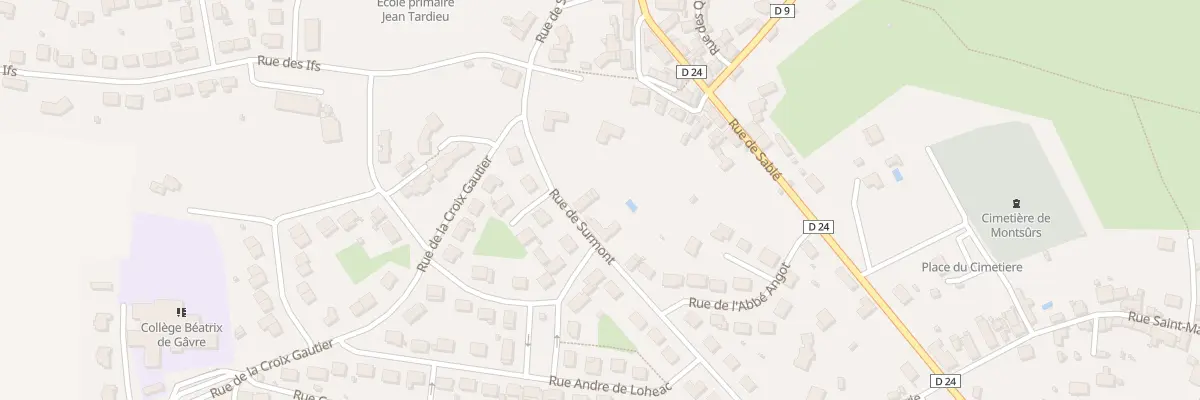 Plan du 311 Rue de Surmont à Montsûrs