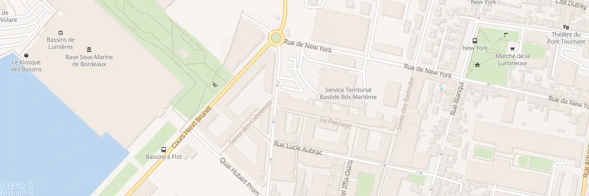 Plan du 55 Rue Lucie Aubrac à Bordeaux