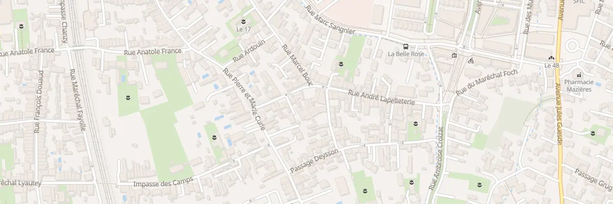 Plan du 13B Rue Andre Lapelleterie à Bègles