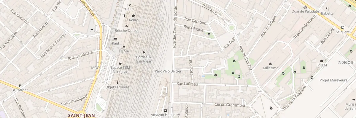 Plan du 86 Rue des Terres de Borde à Bordeaux