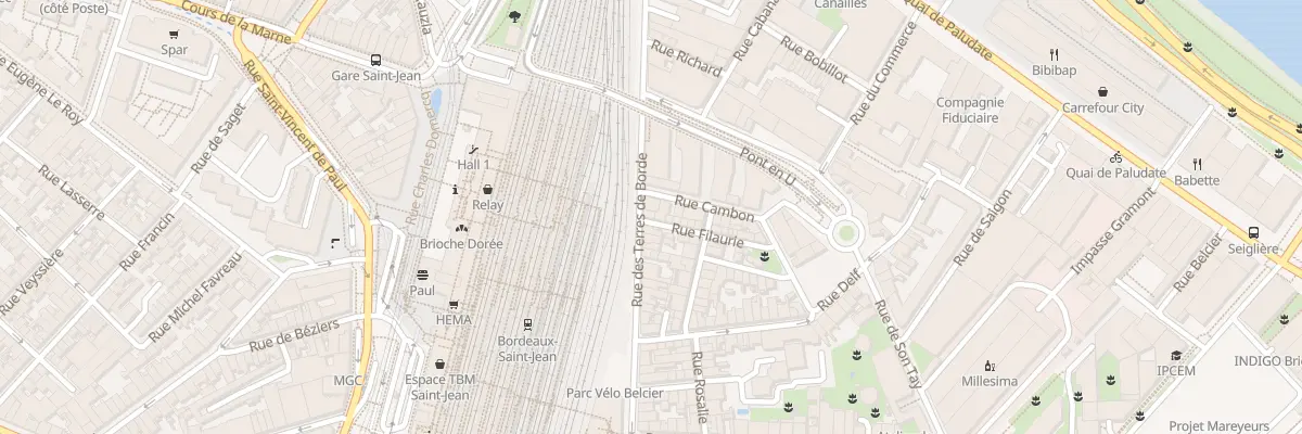 Plan du 60 Rue des Terres de Borde à Bordeaux