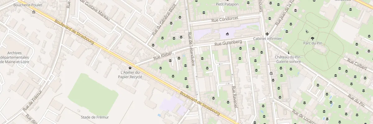 Plan du 130 Rue Letanduere à Angers