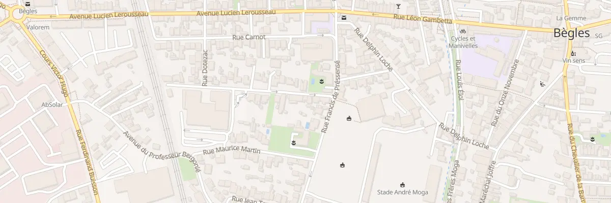 Plan du 12 Rue Camille Jullian à Bègles
