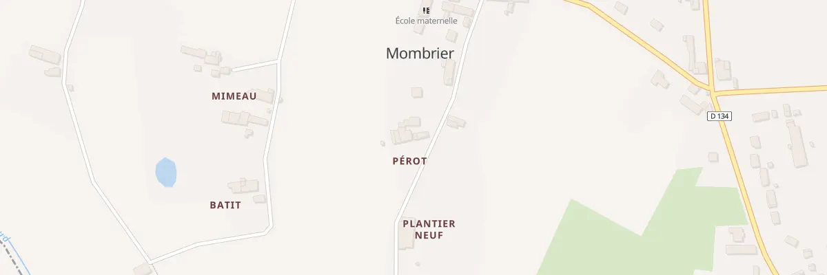 Plan du 2 Perot à Mombrier