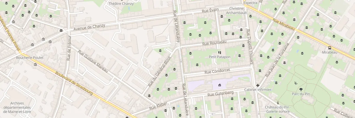 Plan du 98 Rue Letanduere à Angers