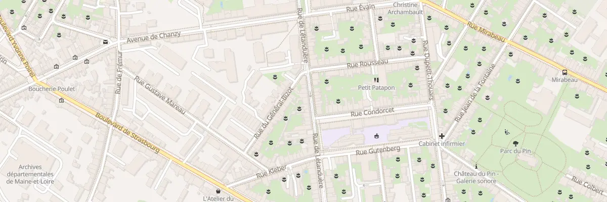 Plan du 102 Rue Letanduere à Angers