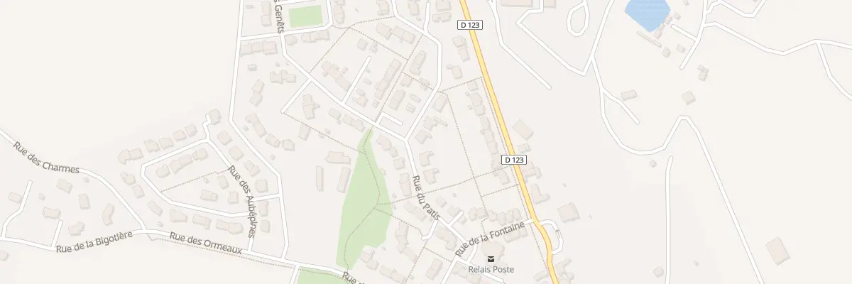 Plan du 1 Rue des Eglantiers à Mozé-sur-Louet