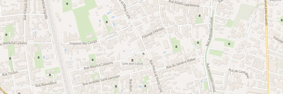 Plan du 28 Rue Pierre Curie à Bègles