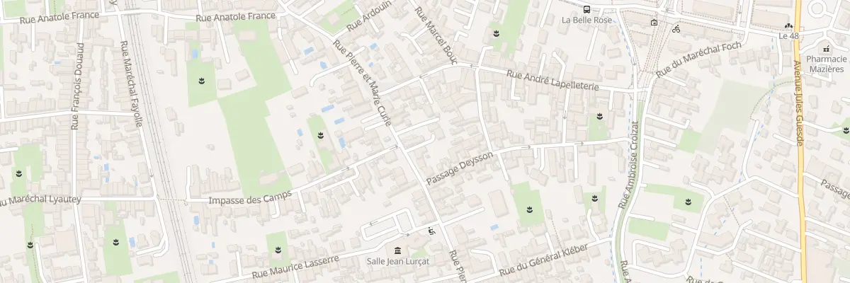 Plan du 39 Rue Pierre Curie à Bègles