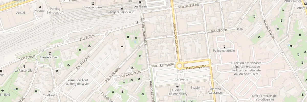 Plan du 11 Rue Letanduere à Angers