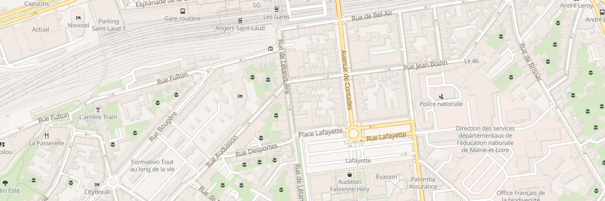 Plan du 9 Rue Letanduere à Angers
