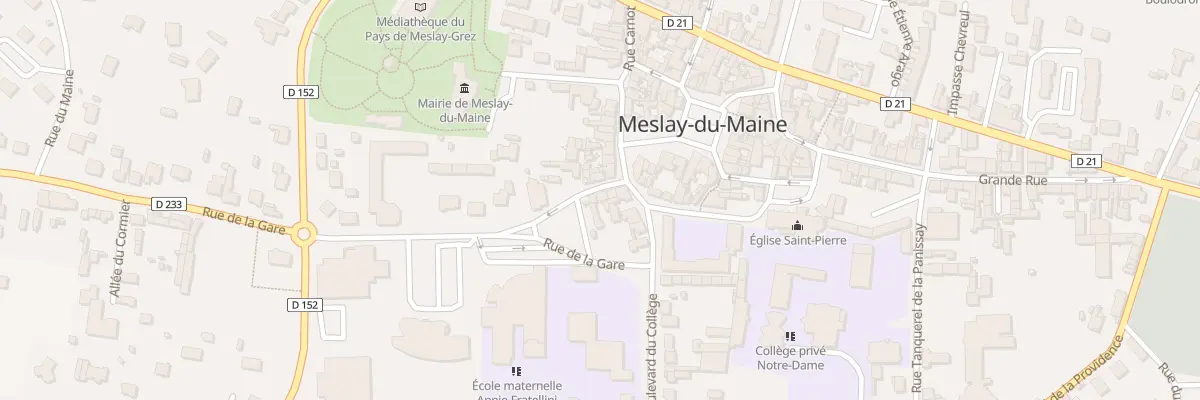 Plan du 3B Rue de la Gare à Meslay-du-Maine