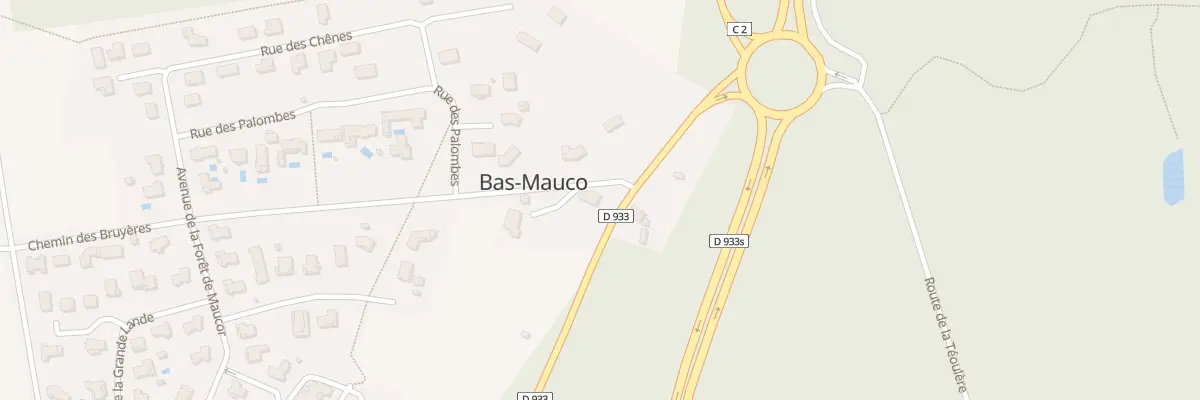 Plan du 5000 Lande de Peydelin à Bas-Mauco