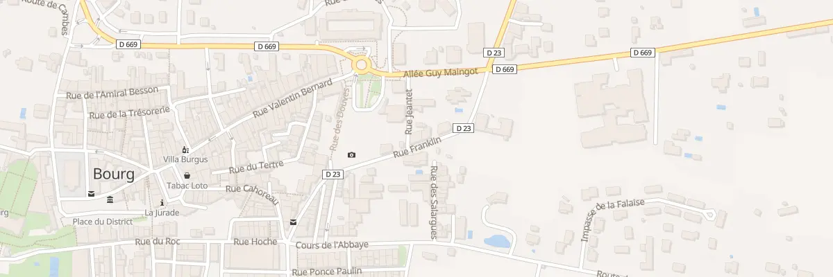 Plan du 9006 Rue Franklin à Bourg