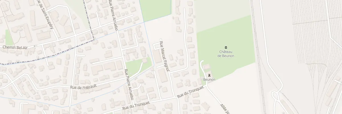 Plan du 2B All de Beunon à Villenave-d’Ornon
