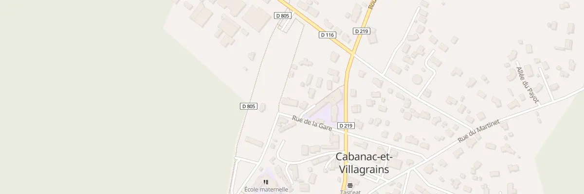 Plan du 17 Le Bourg à Cabanac-et-Villagrains