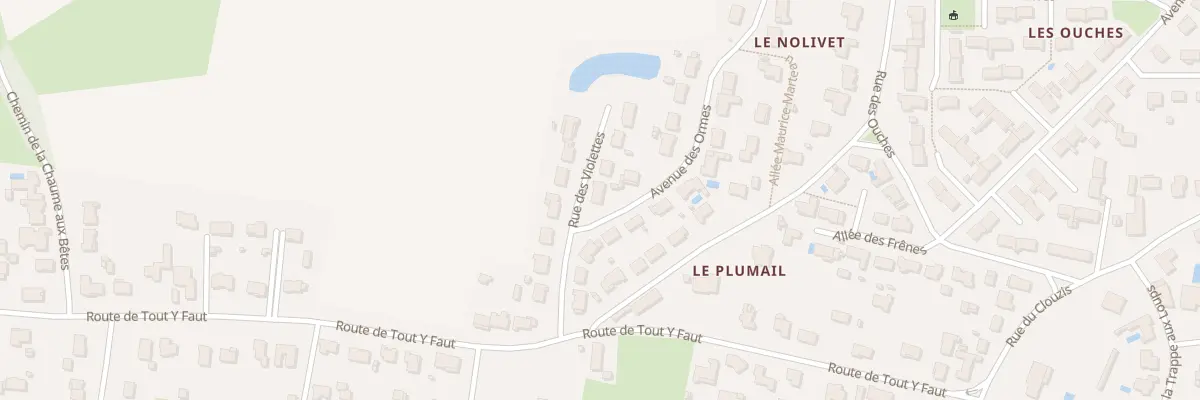 Plan du 2 Rue des Violettes à Magné
