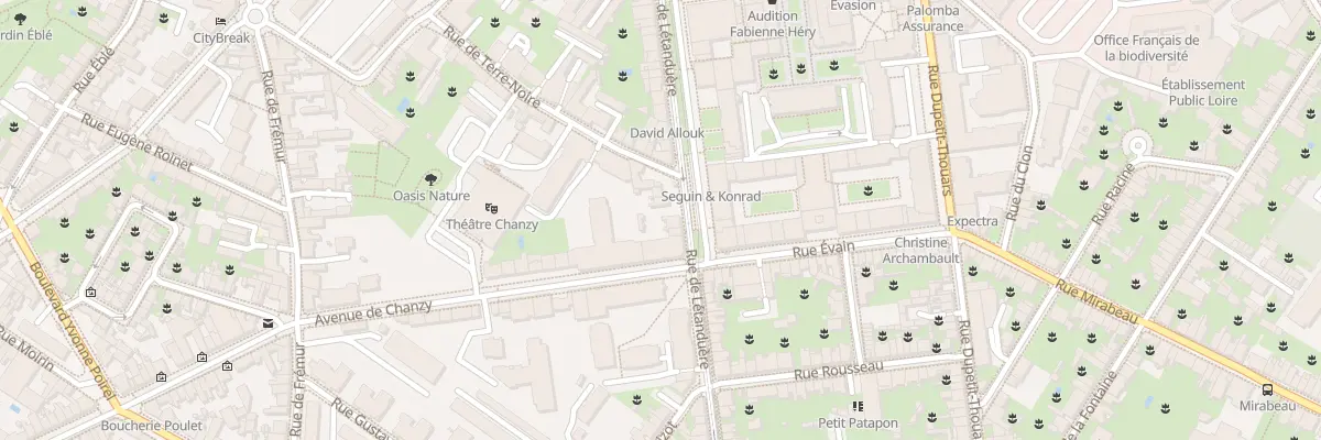 Plan du 74 Rue Letanduere à Angers