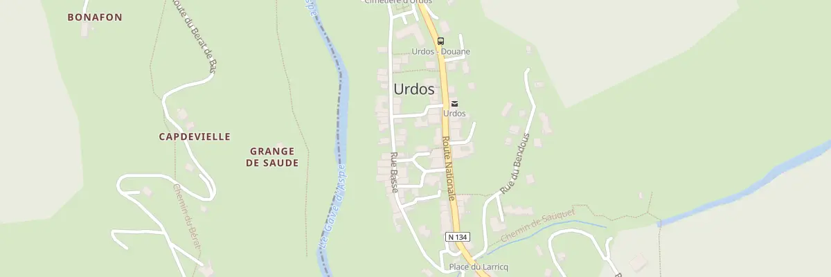 Plan du 15 Rue Basse à Urdos