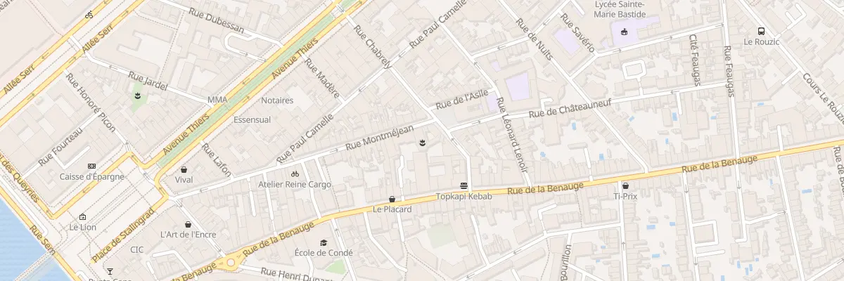 Plan du 77 Rue Montméjean à Bordeaux