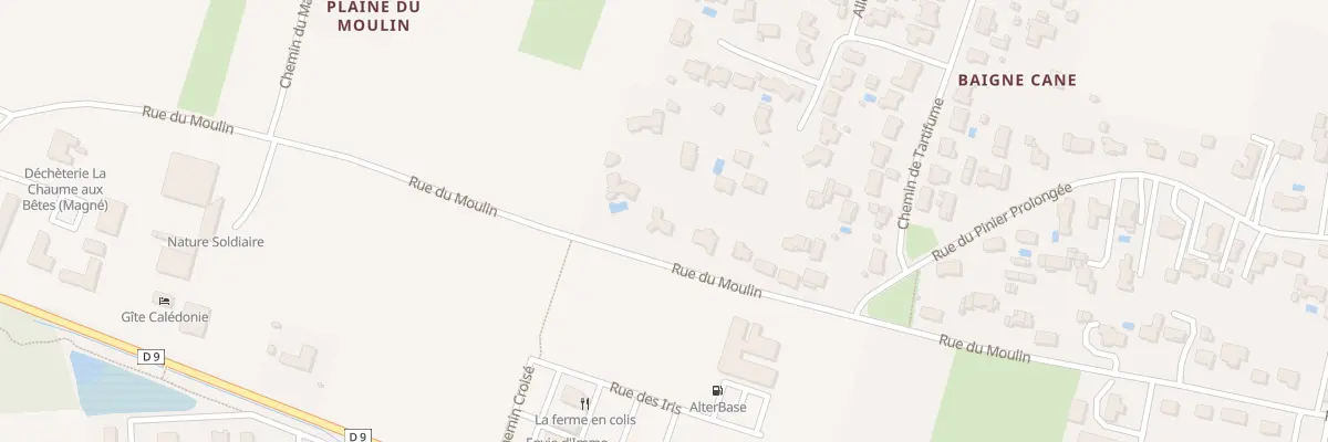 Plan du 148 Rue du Moulin à Magné