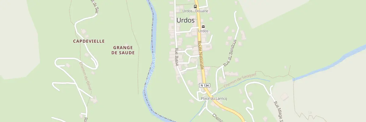 Plan du 23 Rue Basse à Urdos