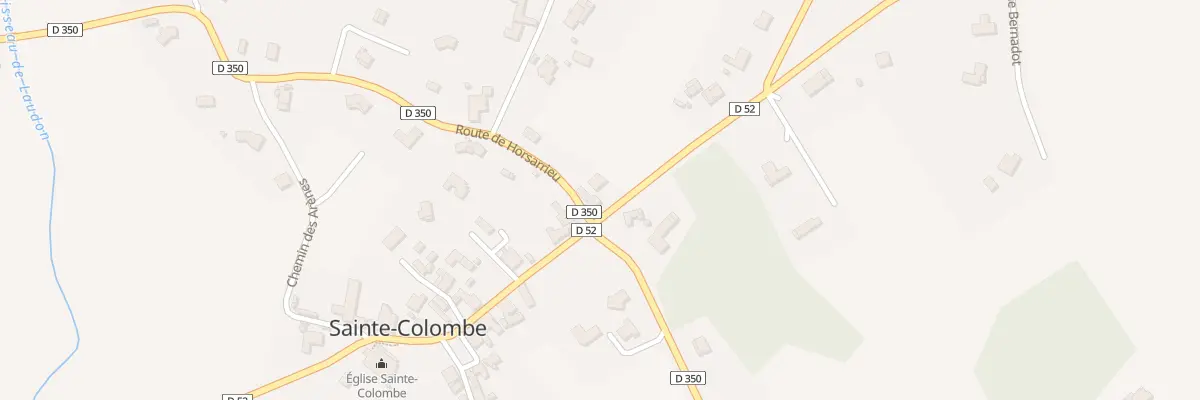 Plan du 171 Rte de Coudures à Sainte-Colombe
